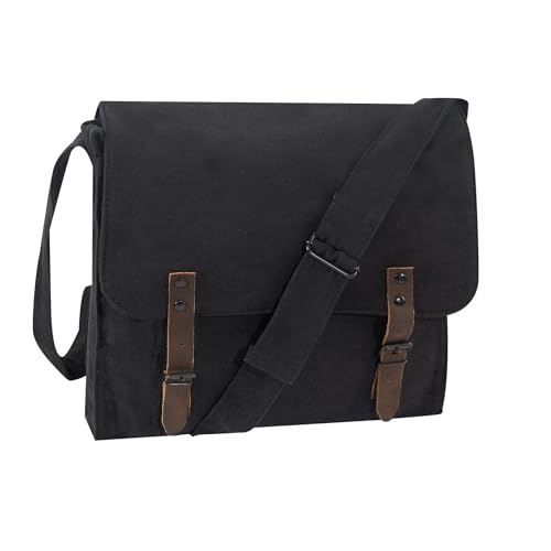 Rothco Bolsa de lona vintage para médico/sem impressão - preto