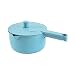 Produktbild CREACEC Gemüse Abtropfkorb, Hocheffizient Manuell Spülmaschinenfest Salatschleuder Beige Für Küche Für Obst Für Esszimmer Für Reis Für Gemüse Für Zuhause,Blau