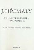 Musik-Noten Ausgabe / Score / Sheetmusic : TONLEITERSTUDIEN arrangiert für Violine
