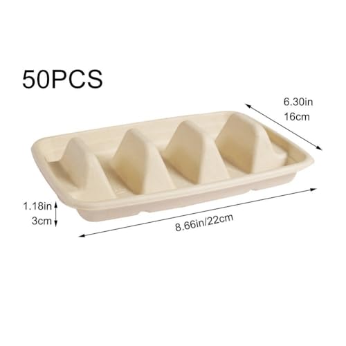 Supports à tacos pliables carton fini les garnitures renversées - 3