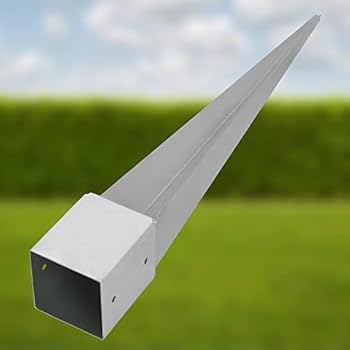 Supports De Poteaux En H Ikodm - Lot De 4 Pour Clôtures Et Abris, Galvanisés Et Durables