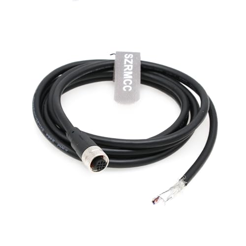 SZRMCC M12 A Code 5-polige Buchse auf Öffnen Sensorkabel IO-Link Geschirmtes Elektrisches Kabel für EtherCAT Profinet Master-Modul, Industrielle Automatisierung (5m)