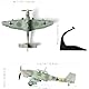 SEBUNAS STUKA (grüne Farbe) Kampfjet-Modell im Maßstab 1/72, Kampfflugzeug-Militärmodell aus Metalldruckguss, 2. Weltkrieg, Modellbausatz für Erwachsene