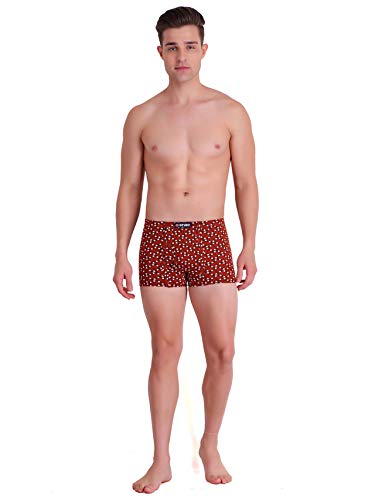 Image of T.T. Pure Cotton Printed Trunks for Men | Regular Fit | Snug Fit | Long Trunks | Inner Elastic | Soft and Comfortable |Assorted Prints| Pack of 3