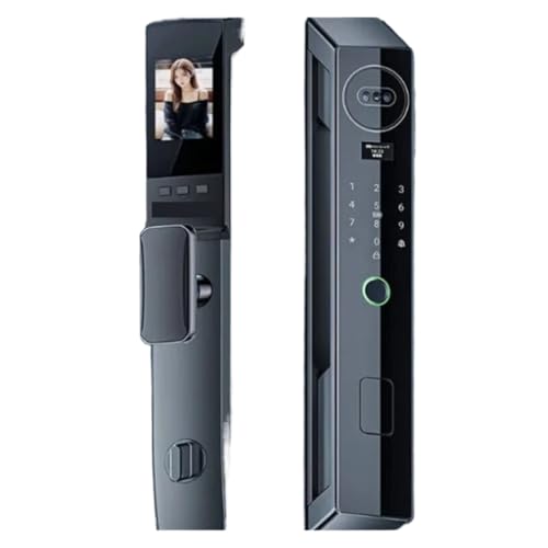 Afcbghfj 3D Facial Recognition Automatic Fingerprint Lock, Password Lock, Peephole viewer, Smart Lock, 3D Facial Recognition Automatic Fingerprint