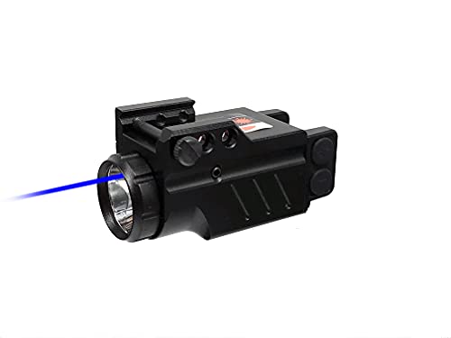 HILIGHT Enforcer Series Tactical LED Flashlight and Green Laser Sight or Blue Laser Sight | Green or Blue Dot Sight for Pistol â”‚ Airsoft Gun Lasers â”‚ Weaver or Picatinny Rail