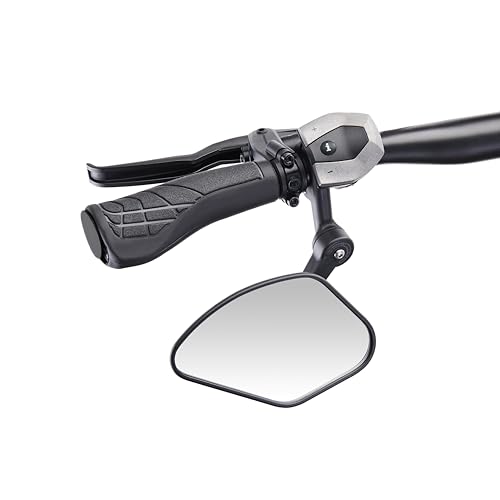 Krampe Fahrradspiegel KF Sport Typ C- Made in Germany, stabiler Rückspiegel für E-Bike & Fahrrad, individuell einstellbar, für linke und rechte Lenkerseite erhältlich