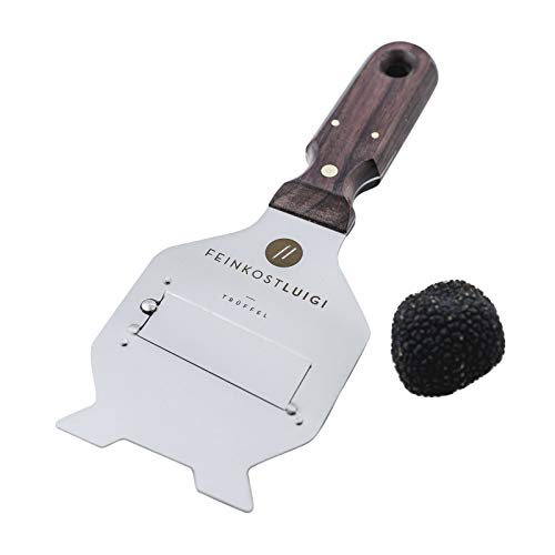 Foto von Feinkost Luigi - Edelstahl Trüffelhobel mit hochwertigem Holzgriff und glatter Klinge