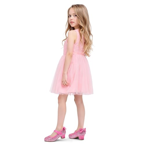 Image of K KomForme Girls Dress Shoes Toddler Glitter Mary Jane Heels