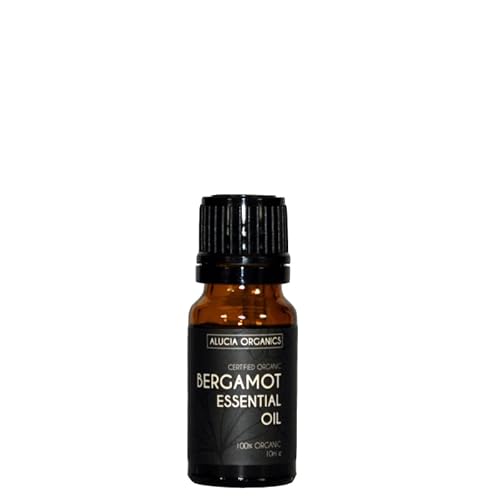 Huile essentielle de bergamote (Bergamot) certifiée bio de Alucia Organics 10ml - pur, naturel, végétalien, non dilué - pour une utilisation en aromathérapie, mélanges de massage et diffuseurs Cover
