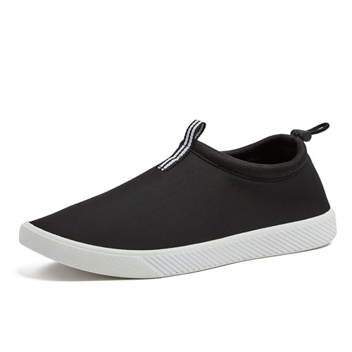 Lands' End Slip On Water Shoes for Women, Quick Dry Neoprene Sport Womens Water Shoes with Drainage Holes for Beach or Pool, Pink, Blue or Black Swim Shoes Women, Adult Size 6-12 Aqua Socks