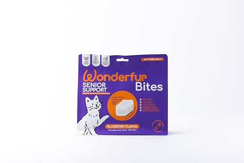 The Wonderfur Company Bites Senior Support for Cats- Hip & Joint, Immune Support, Healthy Aging