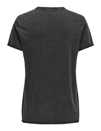 ONLY Damen ONLLUCY REG S/S JRS NOOS Top, Schwarz,S – Ansicht 2