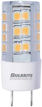Bulbrite LED Mini T4 Dimmable Bi-Pin Base (GY8) Light Bulb 40 Watt Equivalent 3000K, Clear 1-Pack image 5
