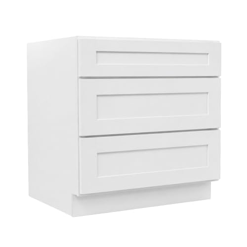 Image of Design House Brookings Kitchen Drawer Cabinet, 36 inch, White