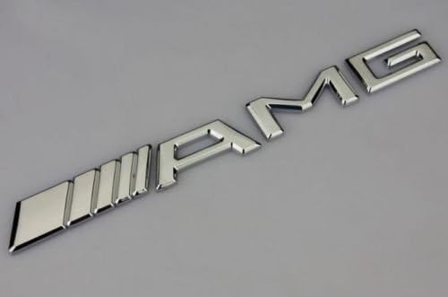 Mercedes-Benz Badge Emblem Decal Trunk Fender Sticker, Chrome