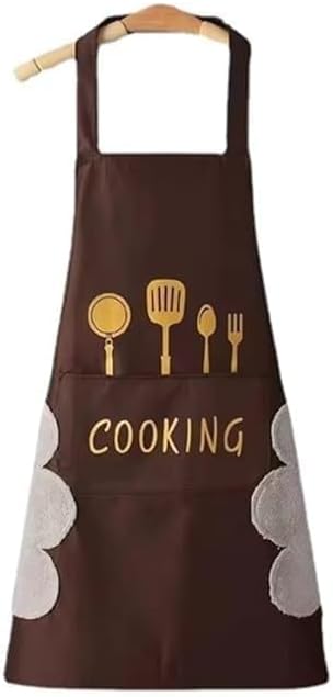 Waterproof Apron for Kitchen Apron for Kitchen Waterproof Women Cooking Apron for Women Kitchen Apron for Dishwashing & Cooking Waterproof Kitchen Dress Cloth for Daily Use (Pack of-1)