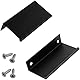 AERZETIX - C63907-2er-Set Möbelgriffen Achsabstand 64 mm - für schrank wandschrank schublade einrichtung dekoration küche wohnzimmer montage - aus metall - finish matt schwarz