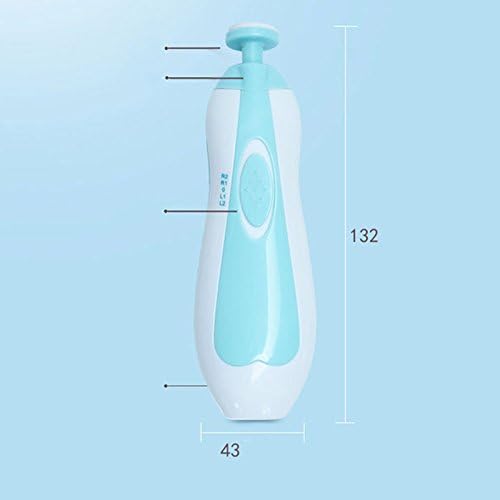 Miniatura 4 de funciona con pilas bebé Lima de uñas herramientas, Eléctrico Seguro Nail Clipper Trimmer Set para recién nacido bebé los dedos de los pies y las