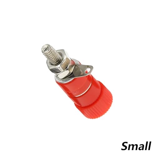 Bloques de terminales de 4 mm y conector de prueba M4 rojo para bornes de altavoz 10 piezas 2
