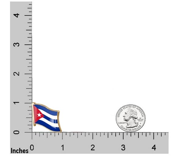 Image of vmcoatdu 1inch Country Flag Pin Badge International Travel Brooch Metal Alloy Souvenir Pin