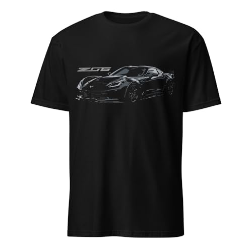 JG Infinite Blacked Out Corvette C7 Z06 Car Show T-Shirt for Vette Fans