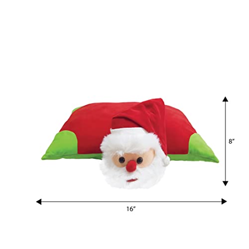 Image of Ultra 16 inch Christmas Santa Fully Stuffed Premium Soft Folding Cushion Pillow for Kids in Red | Snuggling and Playtime | Animal Toy | Birthday Gift | Anniversary | Christmas | Diwali | Home Decor