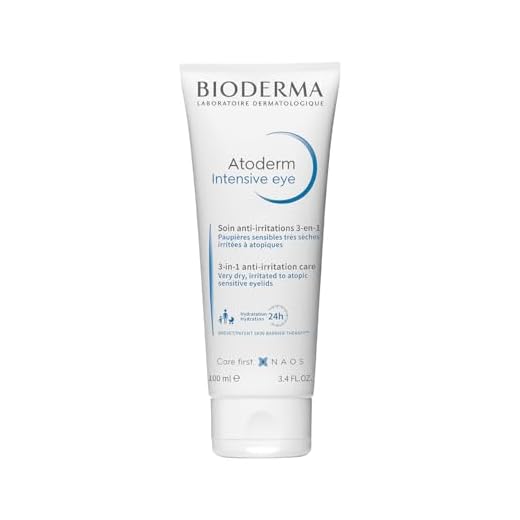 BIODERMA Atoderm Intensive Eye - Cuidado 3 en 1: Desmaquilla, Calma y Repara los Párpados - Buena Base de Maquillaje - Pieles Muy Secas, Irritadas o con Tendencia Atópica - Tubo de 100 ml