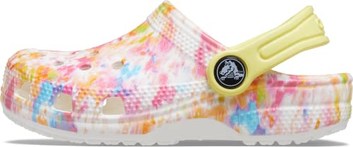 Crocs Classic Tie Dye Clogs (Toddler), Splatter Dye/Yellow, 7 Toddler #TOP1