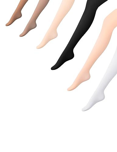 Daydance Professional Footed Ballet Tights for Toddler, Kids, Girls, Women 1/3 Pairs 60 Denior3