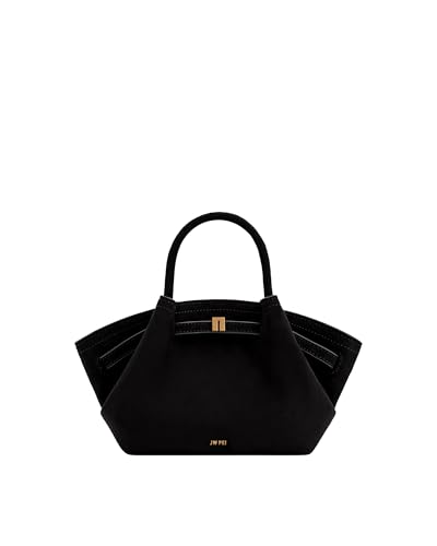 JW PEI Hana Mini Damen Tragetasche - Wildlederimitat Schwarz