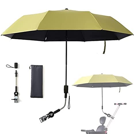 Wózek Parasol Łatwo otwierany Odporny na wiatr Anty-UV Bezpieczeństwo Wózek dziecięcy Parasol Obrotowy Regulowany uchwyt Kompaktowy składany Parasol Parasol Osłony przeciwsłoneczne Akcesoria do wózków