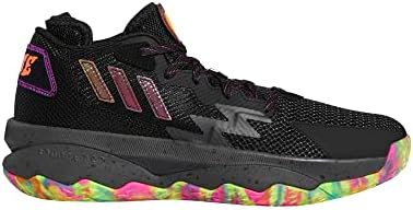 adidas Tênis de basquete adulto unissex Dame 8, Núcleo preto/cinza
