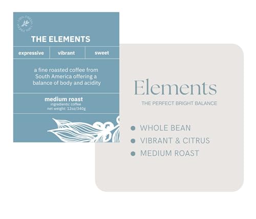 Intazza Ground Coffee (12oz bag) -Sourced responsibly and roasted in Murrieta, CA (12 Ounce (Pack of 1), Elements)