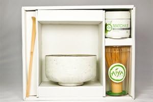 Aiya Matcha Gift Set (Ceremonial Matcha, Pure White)
