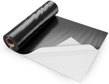 10 Mil Plastic Sheeting Heavy Duty 10' x 65', Thick Plastic Sheeting Roll, Plastic Drop Cloth Painters Tarp Covering for Crawl Space Vapor Barrier, Black and White Double-Sided, Multi-Purpose