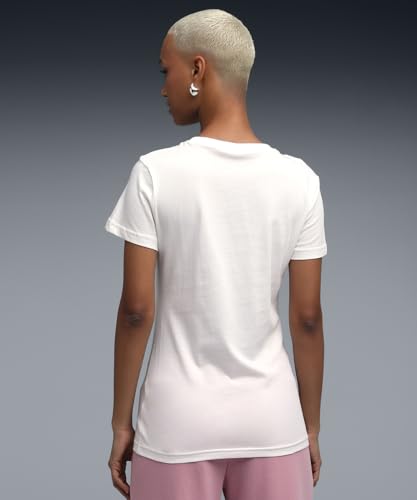 Image of Puma Women Cotton Letter Print Regular Fit Tees