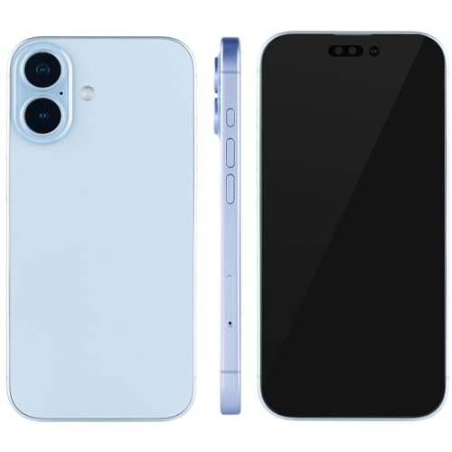 Amazon.co.JP Exclusive Exhibition Model for iPhone 17 Fog Blue with Black Screen and Simulated Mobile Phone SIM Slot | Life-Size Portable Model Perfect for Exhibitions