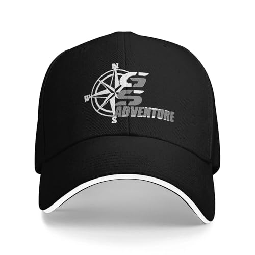 Casquette de baseball classique en coton ajustable style hip hop moto et outdoor pour adulte