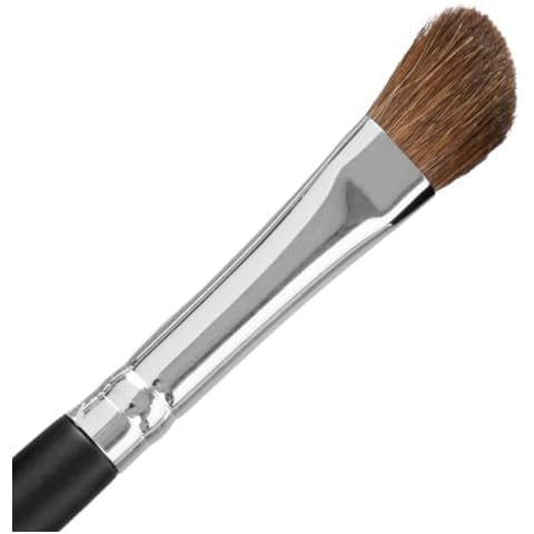Angled Eyeshadow Brush Eyeshadow Blending Brush - Beauty Junkees Pro Angled Shading Eye Shadow Brush for Brow Bone Highlighter, Concealer, Crease, Inner Eyes, Corner, Nose Contour Makeup Cover