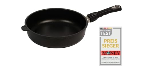 AMT Gastroguss Frying Pan, Diameter 28 cm, Height 7 cm, Removable Handle, Cast Aluminium (Aluminium alloy)