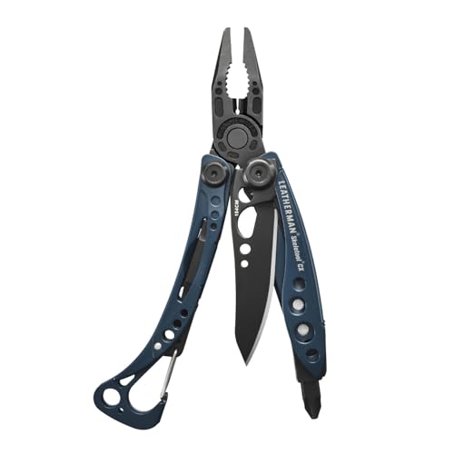 Leatherman Skeletool CX   Multiherramienta 7 en 1 Para Camping y Supervivencia, Acero Inoxidable, Made in USA, Nocturnal