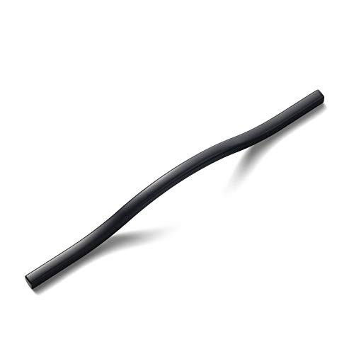 Goo-Ki Modern Handle,Minimalist Cabinet Pull,Matt Black Drawer Handle Wardrobe Cabinet