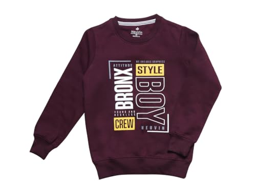 Image of Round Neck Fleece Sweat Shirt for Boy's