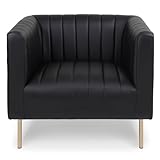 Le fauteuil est non seulement esthétiquement plaisant, mais aussi pratique, offrant un confort optimal à tout moment de la journée.