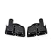 Produktbild HUIFFNG 2 teile/satz 304 Edelstahl Auto Quad Auspuff Spitze Kompatibel for Mercedes Benz W212 E63 W204 Schalldämpfer Auspuff Spitze Abgas system Düse (Color : H Black)