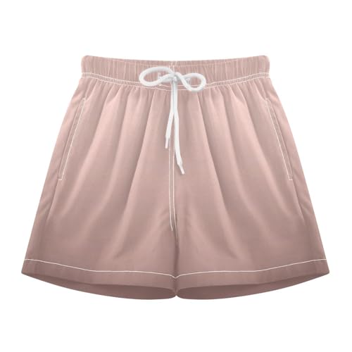 GuoChe Swimming Shorts for Boy Little Boys Quick Dry Volleyball Shorts Lined Rose Gold Gradient