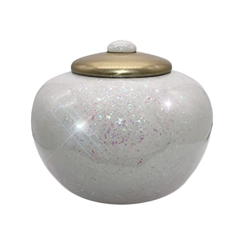 Prismatic Shimmering Light Urn - Cremation Urns for Human Ashes Adult for Funeral, Burial, Niche, or Columbarium Cremation - Urns for Adult Ashes - Cremation Urns for Human Ashes - Medium