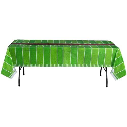 Hammont Football Tablecloth - Disposable Foot Ball Tablecloth - Super Bowl Party Supplies - Birthday | Gameday | Football Themed Party Decorations - 54