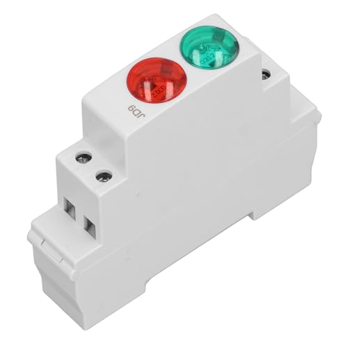 Lâmpada de Sinal de Trilho DIN Com Design de Luz Dupla Vermelho Verde, Luz Indicadora LED Tipo Trilh